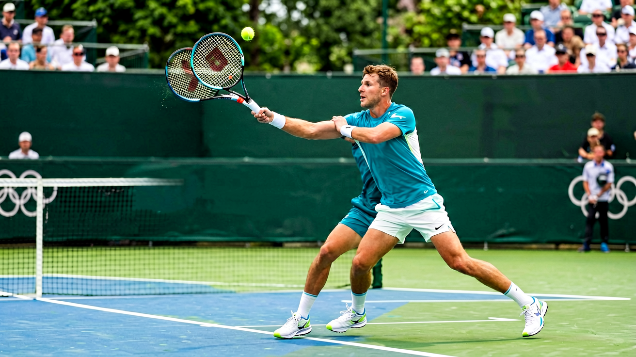 网球赛事：运动员发球瞬间，网球运动的精准与优雅